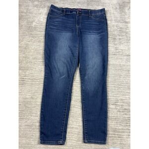 Wishful Park Jeans Womens XL Blue‎ Denim Jeggings Cotton Blend Pull On Dark Wash